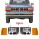 For 1989-1992 Ford Ranger 91-94 Explorer Clear Lens Halogen Headlight Kit Set 4