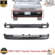 Front Bumper Painted Black Steel + Lower Valance For 1995-1997 Toyota Tacoma 2WD