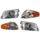 Headlight Lamp  Left-and-Right Left & Right for Mazda 626 2000-2002