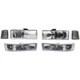 Headlamp Kit For 1995-2005 Chevrolet Astro Left Right Halogen with bulb(s) 6 Pc