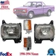 Front Headlights & Corner Lights LH & RH Side For 1990-1994 Nissan D21