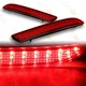 LED RED LENS REAR BUMPER REFLECTOR BRAKE LIGHTS LAMPS FIT 11-14 HONDA CR-Z/CR-V
