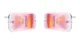 Pair Clear Turn Signal Parking Light Assemblies For 1966-1968 Ford Bronco