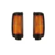 Corner Signal Lights Pair Set for 87-96 Mitsubishi /92-93 Dodge Ram 50 (Black)