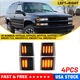 4PC Full Dynamic LED Corner Side Marker Light For 94-99 Chevy C/K 1500 2500 3500