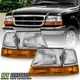For 1998-2000 Ford Ranger Headlights w/Corner Lights Amber Signal 6pc Left+Right