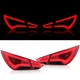 4PCS LED Tail Lights For HYUNDAI SONATA 2011-2013 2014 Smoked&Red Lens Rear Lamp