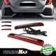 For Honda Civic 17-21 Rear Bumper Reflector LED Brake Light Kit Turn Signal Lamp