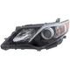 Headlight For 2012 2013 2014 Toyota Camry Left Black Housing With Bulb