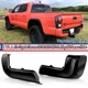 PRIME BLACK REAR LEFT+RIGHT BUMPER END CAP COVER FOR 2016-2023 TOYOTA TACOMA TRD