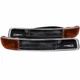 ANZO For GMC Sierra 1500 1999-2006 Euro Parking Lights Euro Black w/ Reflector