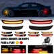 4PCS Front Rear Bumper Lamps For 2015-2023 Dodge Charger LED Side Marker Lights