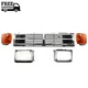 FRONT GRILLE HEADLAMP DOOR BEZELS CORNER LIGHTS FOR 1987-1988 TOYOTA PICKUP