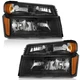 Black Headlights+Bumper Lamps For 2004-2012 Chevy Colorado GMC Canyon L+R Pair Black Headlights+Bumper Lamps For 2004-2012 Chevy Colorado GMC Canyon L+R Pair