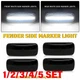 Smoked White LED Marker Lights For Dodge RAM 2500 3500 2010-18 Dually Bed 1-5SET