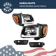 LED DRL Front Headlights + Bumper Lights for 2001-2004 Toyota Tacoma Headlamps LED DRL Front Headlights + Bumper Lights for 2001-2004 Toyota Tacoma Headlamps
