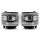 Clear OE Style LED DRL Head Lights Lamps For 2014-2018 GMC Sierra 1500 2500 3500