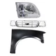 Grille For 2001-03 Ford F-150 Kit with RH Fender and Headlight Rear Wheel Drive