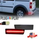 2x Smoked Red LED Rear Bumper Side Marker Lights For 10-13 Ford Transit Connect