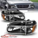 1995-2001 Ford Explorer/1997 Mercury Mountaineer Black Headlights+Corner Lamps 1995-2001 Ford Explorer/1997 Mercury Mountaineer Black Headlights+Corner Lamps
