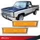 Side Yellow Bezel Marker Light Fit For 81-91 Chevy Blazer GMC Jimmy C/K R Pickup