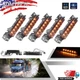5X 6 LED cab marker top roof running lights for 2003-up Volvo VN/VNL Truck smoke