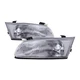 Fits 97-99 Toyota Camry Headlights Headlamps Pair Set Halogen Left+Right Chrome