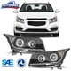 For 2011-2016 Chevy Cruze Headlights LED DRL Signal Projector Glow Bar Lamp Pair For 2011-2016 Chevy Cruze Headlights LED DRL Signal Projector Glow Bar Lamp Pair