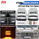For 90-2018 Mercedes G500 G550 G55 G63 AMG LED Turn Signal Light Amber+White 2X