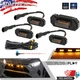 Smoked Raptor Style LED Marker Front Grille Lights Kit for 2019 & up Toyota RAV4