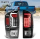 LED Tail Lights Assembly For 2016-2023 Toyota Tacoma Black Clear Rear Brake Lamp