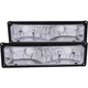 ANZO Lights Chrome w/ Black Frame Clear Lens For Suburban  / Tahoe  / Yukon