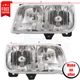 Headlight set GM2502217 GM2503217 2 pieces halogen for 99-00 Cadillac Escalade