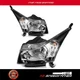 Fits 2011-2015 Chevy Cruze 4-Door Sedan Black Housing Headlights Assembly