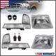 For 1998 1999 2000 Ford Ranger LED Strip Headlights+Corner Bumper Signal Lamps