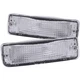 Anzo 511019 Euro Parking Lights; Clear Lens; Chrome Housing; Amber Refle for PAI