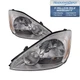 Headlights Set Fits 2004-2005 Toyota Sienna TO2502150 TO2503150 Halogen Chrome