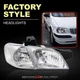 For 1997-2005 Venture Silhouette 4PC Chrome Headlight + Clear Corner Lamps LH+RH
