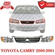 5PC Fits 2000-2001 Toyota Camry New Front Grille & Headlight & Corner Light Pair