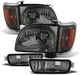 Headlights Front Lamps Corner Signal Lights for 2001-2004 Toyota Tacoma Truck