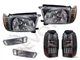 Black Headlights Corner Bumper & Black LED Tail Lights For 96-98 Toyota 4Runner