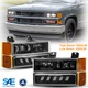 8pcs LED Headlight Bumper Lamp Marker for Chevy Suburban K1500 K2500 1994-1999