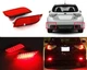 2 Red Rear Bumper Reflector LED Tail Stop Brake Light For Subaru Impreza WRX STI