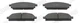 JURID 572466J brake pad set, disc brake for Infiniti Nissan