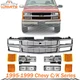 New Front Grille Chrome+Head&Signal Light+Reflector For 95-99 Chevy C/K Series