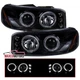 Smoke Projector Headlights Fits 2000-2006 GMC Sierra Denali Yukon XL LED Halo