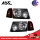 Fits 2001-2011 Ford Ranger Headlight Assembly Set Amber Clear Black Halogen Fits 2001-2011 Ford Ranger Headlight Assembly Set Amber Clear Black Halogen