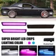4PCS LED Side Marker Light Front Rear Bumper Lamp For 2015-2023 Dodge Challenger