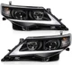 PAIR/2PCS Black Custom LED Projector Headlight W/ DRL For 2012-2014 Toyota Camry