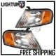Fits 1998-1999 Nissan Altima Left Right Pair Corner Marker Turn Signal Lights